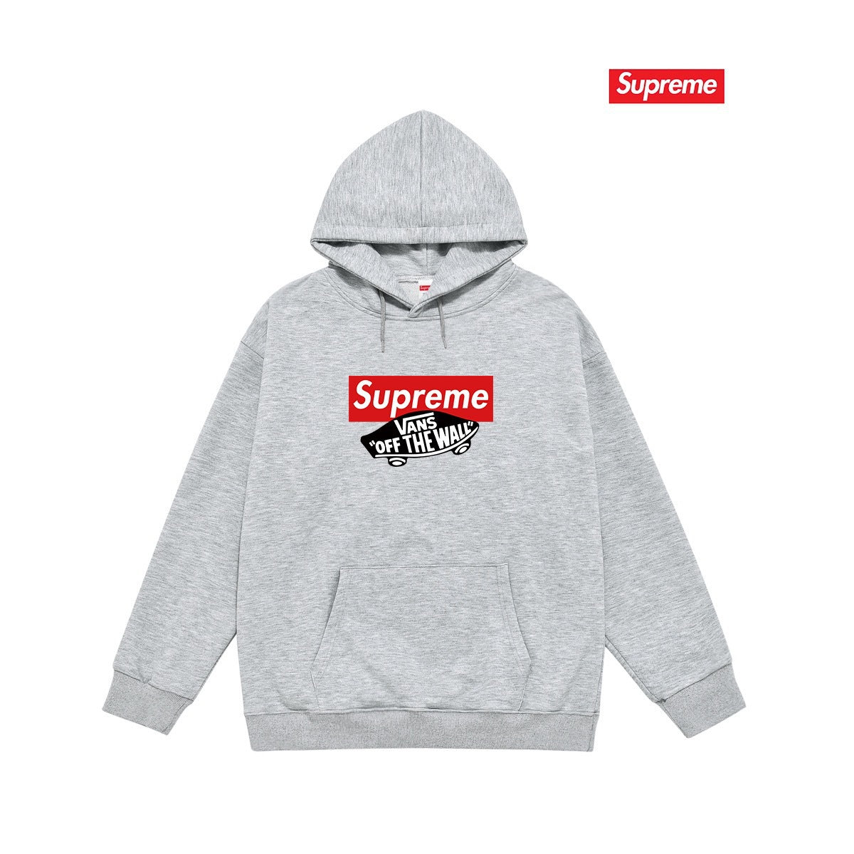 Cross border high version trendy brand Supreme letter printed hooded sweatshirt jacket, classic BOX looped hoodie for men and women (6)