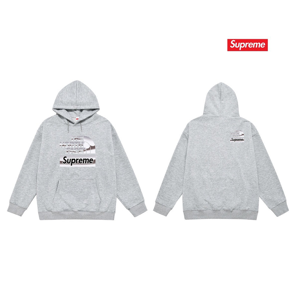 Cross border high version trendy brand Supreme letter printed hooded sweatshirt jacket, classic BOX looped hoodie for men and women (18)