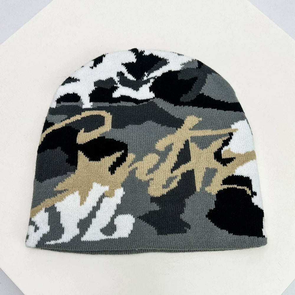 American Hip Hop Street Corteiz Cruise Knitted Hat for Men and Women Warm Rap Personalized Street Dance Ins Hoodie (4)
