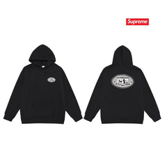Cross border high version trendy brand Supreme letter printed hooded sweatshirt jacket, classic BOX looped hoodie for men and women (64)
