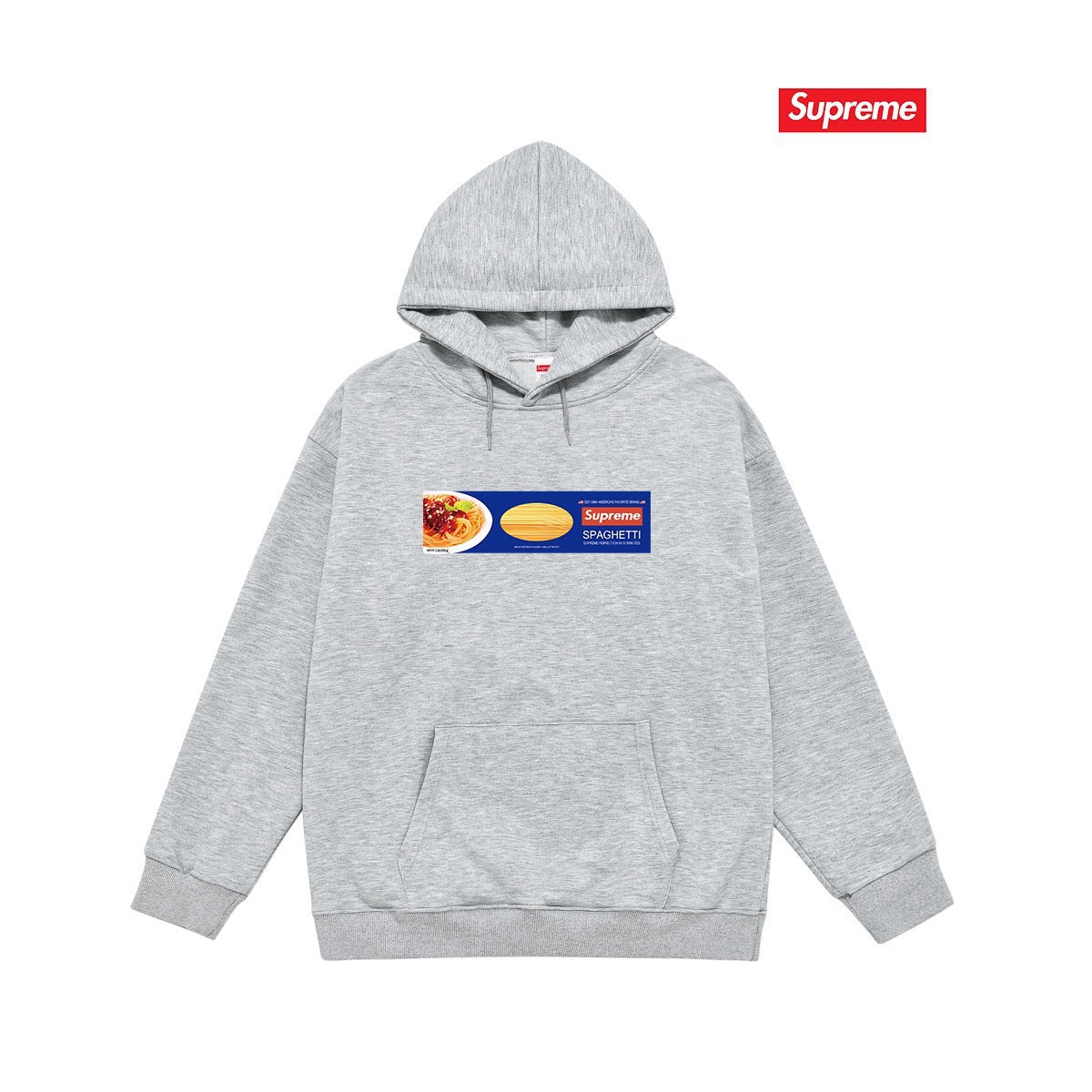 Cross border high version trendy brand Supreme letter printed hooded sweatshirt jacket, classic BOX looped hoodie for men and women (30)