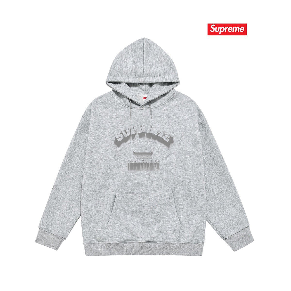Cross border high version trendy brand Supreme letter printed hooded sweatshirt jacket, classic BOX looped hoodie for men and women (45)