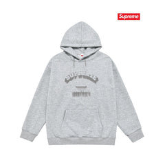 Cross border high version trendy brand Supreme letter printed hooded sweatshirt jacket, classic BOX looped hoodie for men and women (45)