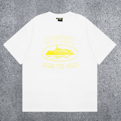 CORTEIZ Devil's Island Short sleeved Cotton Round Neck Printed American Street Loose T-shirt 2024 Spring New INS Trendy Brand (2)