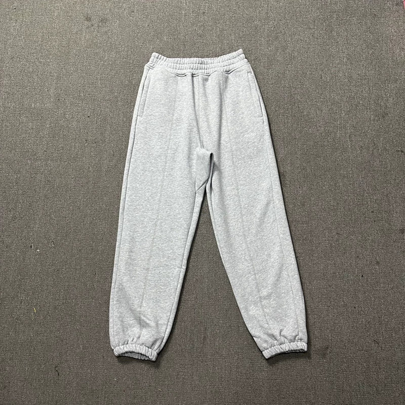 Corteiz Minimally Embroidered Logo High Street Men's and Women's Loose Trendy Round Neck Thick Cotton T Casual Pants Set (7)