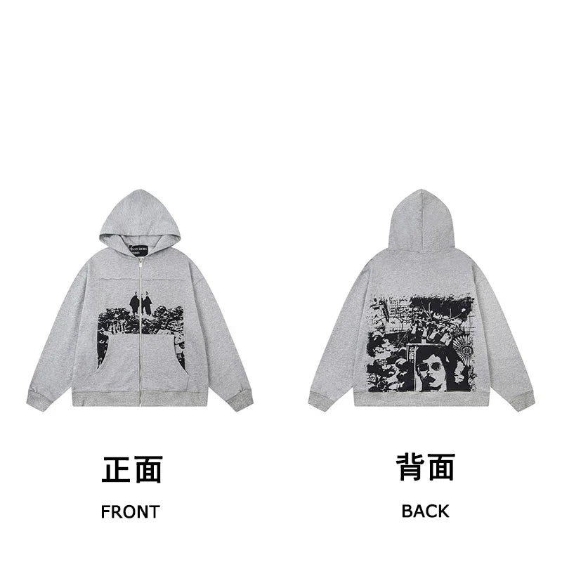 Erd hooded sweatshirt melancholic rich second-generation versatile loose hoodie trendy ins autumn/winter 2025 new European and American fashion brand (32)