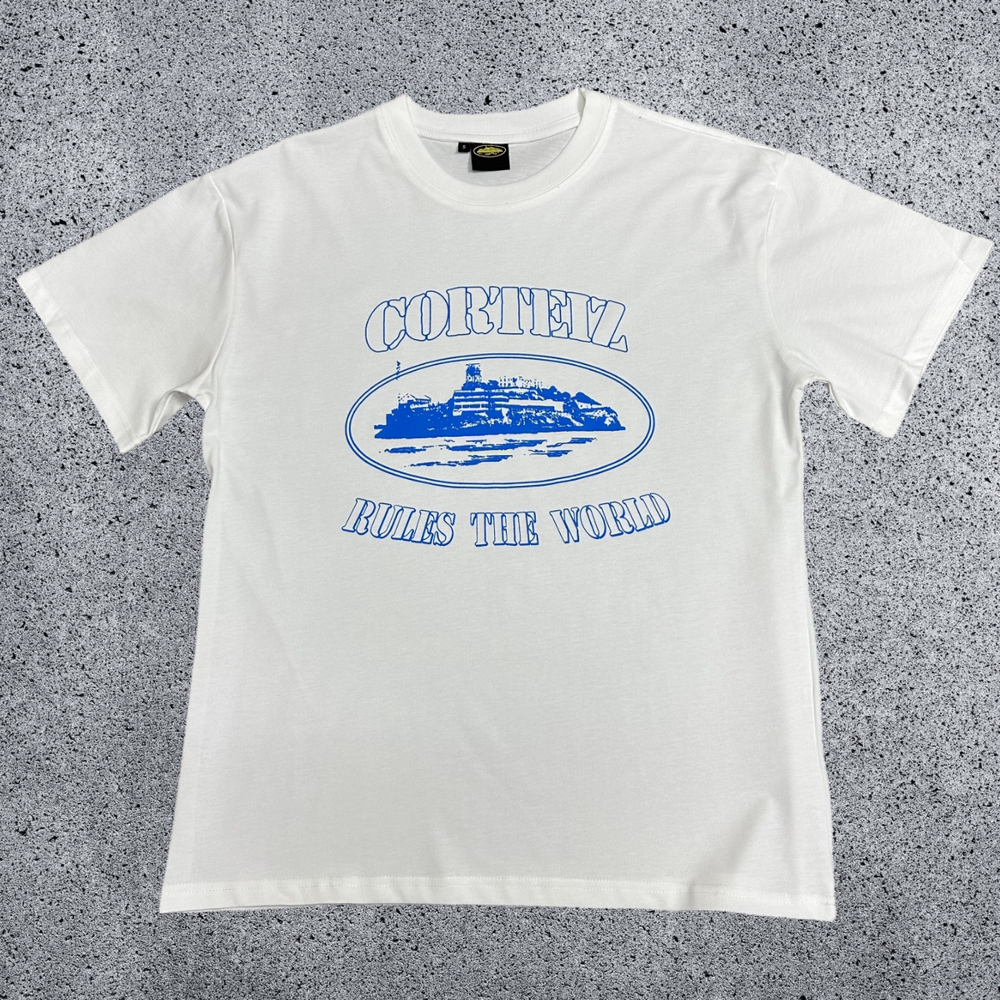 CORTEIZ Devil's Island Short sleeved Cotton Round Neck Printed American Street Loose T-shirt 2024 Spring New INS Trendy Brand (5)