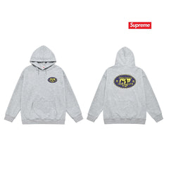 Cross border high version trendy brand Supreme letter printed hooded sweatshirt jacket, classic BOX looped hoodie for men and women (66)