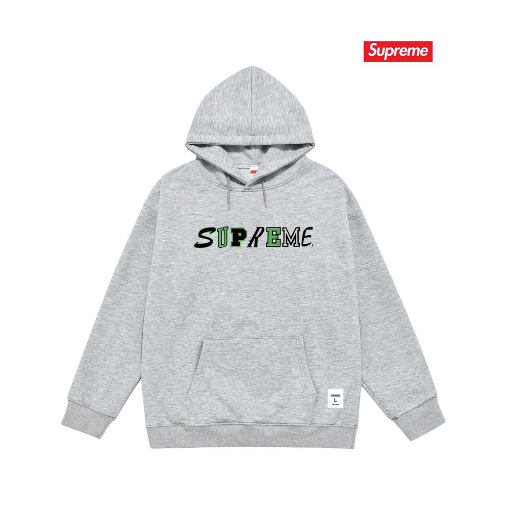 Cross border high version trendy brand Supreme letter printed hooded sweatshirt jacket, classic BOX looped hoodie for men and women (51)