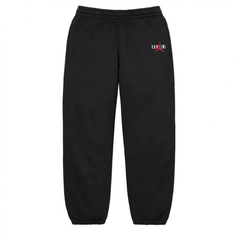 SUPREME Trendy SWEATPANTS Street Street Trendy Men's Loose Velvet Waist Pants Leg Tight Sports Pants Casual (20)
