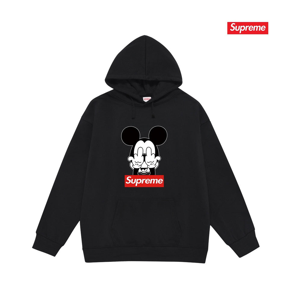 Cross border high version trendy brand Supreme letter printed hooded sweatshirt jacket, classic BOX looped hoodie for men and women (10)