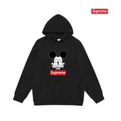 Cross border high version trendy brand Supreme letter printed hooded sweatshirt jacket, classic BOX looped hoodie for men and women (10)