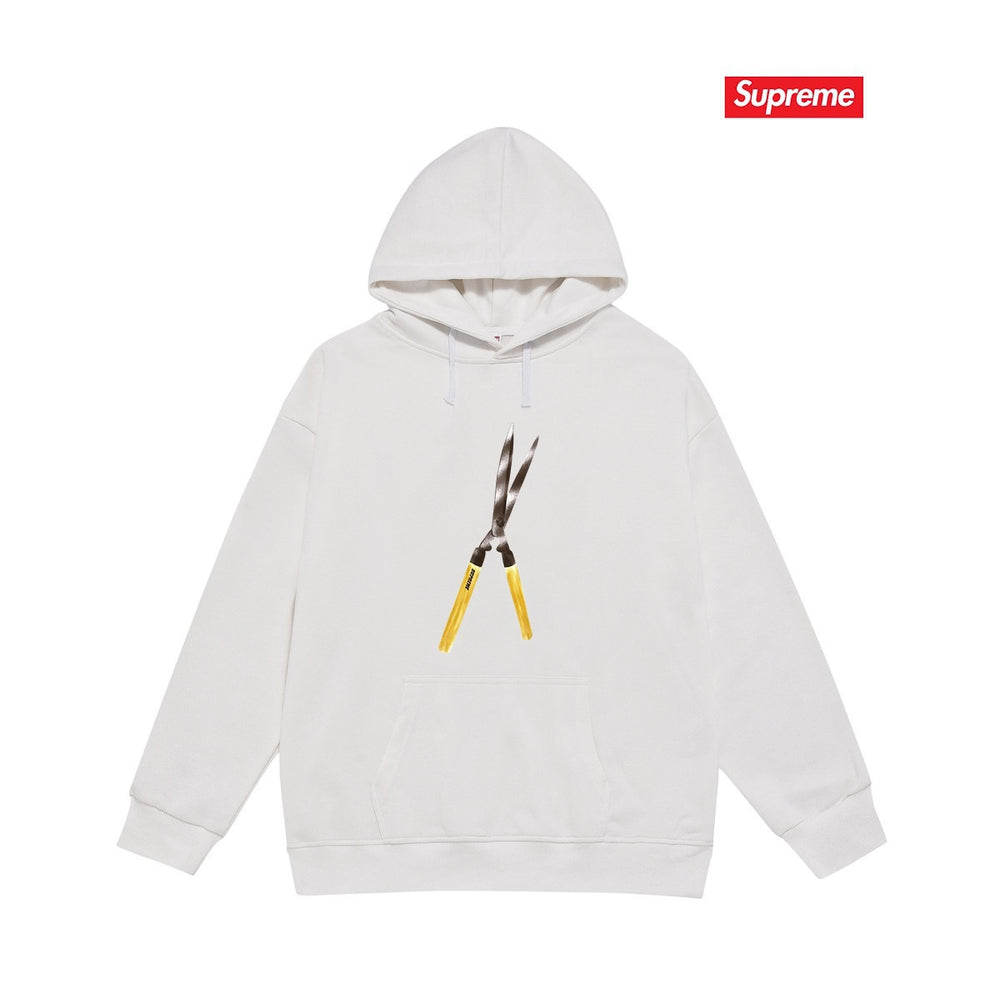 Cross border high version trendy brand Supreme letter printed hooded sweatshirt jacket, classic BOX looped hoodie for men and women (26)