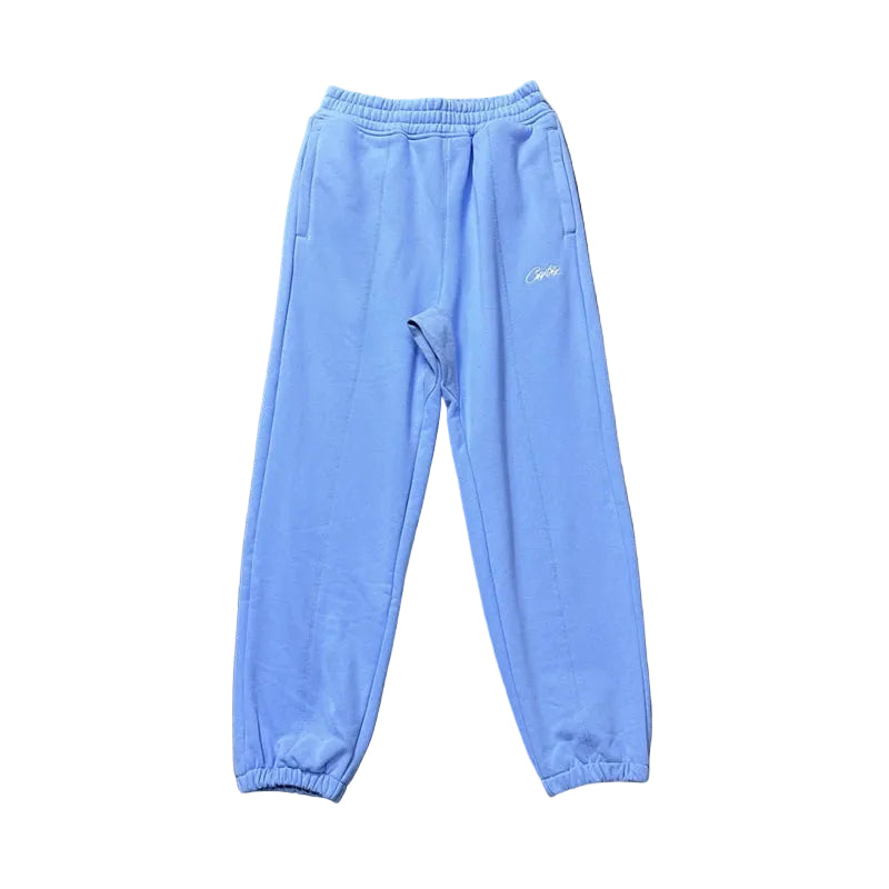 Corteiz Minimally Embroidered Logo High Street Men's and Women's Loose Trendy Round Neck Thick Cotton T Casual Pants Set (9)
