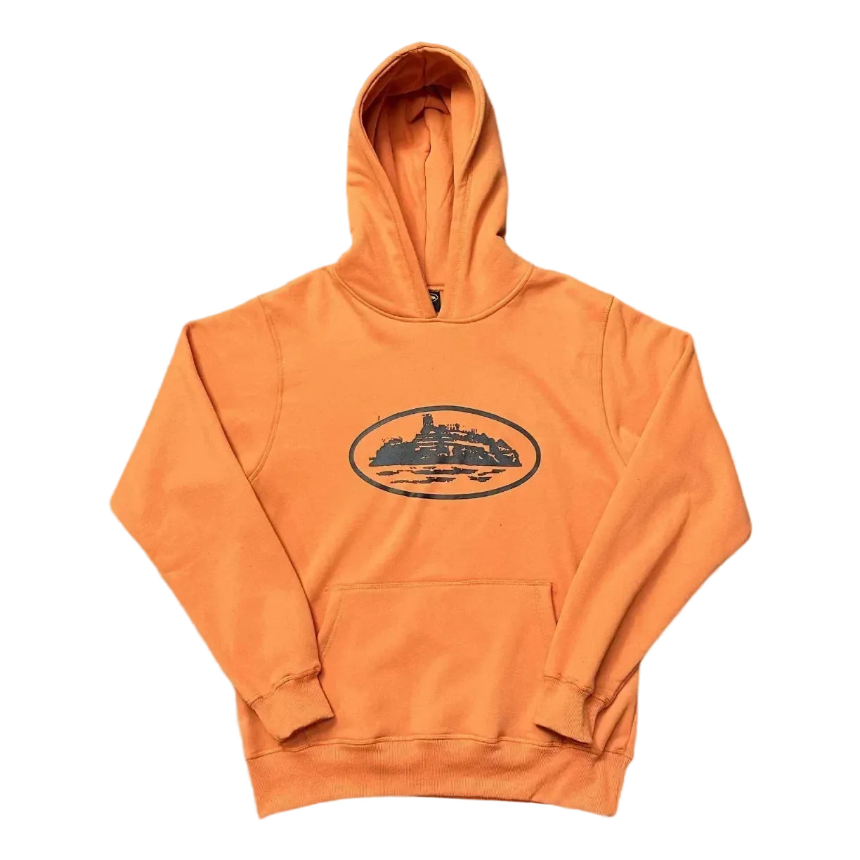 Corteiz Alcatraz Island Heavyweight Hoodie orange