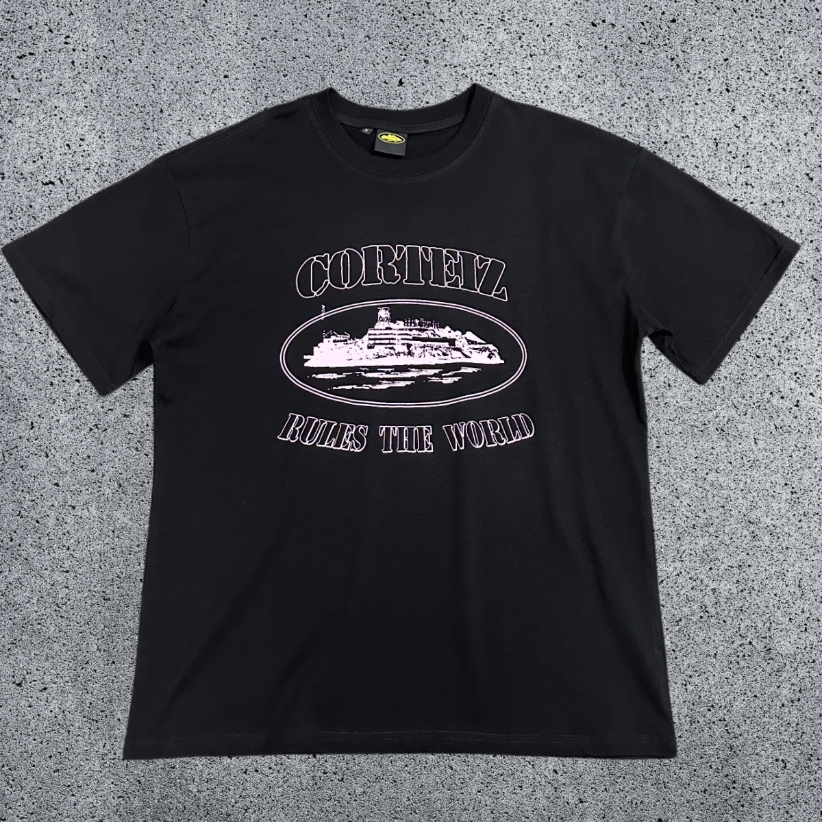 CORTEIZ Devil's Island Short sleeved Cotton Round Neck Printed American Street Loose T-shirt 2024 Spring New INS Trendy Brand (12)