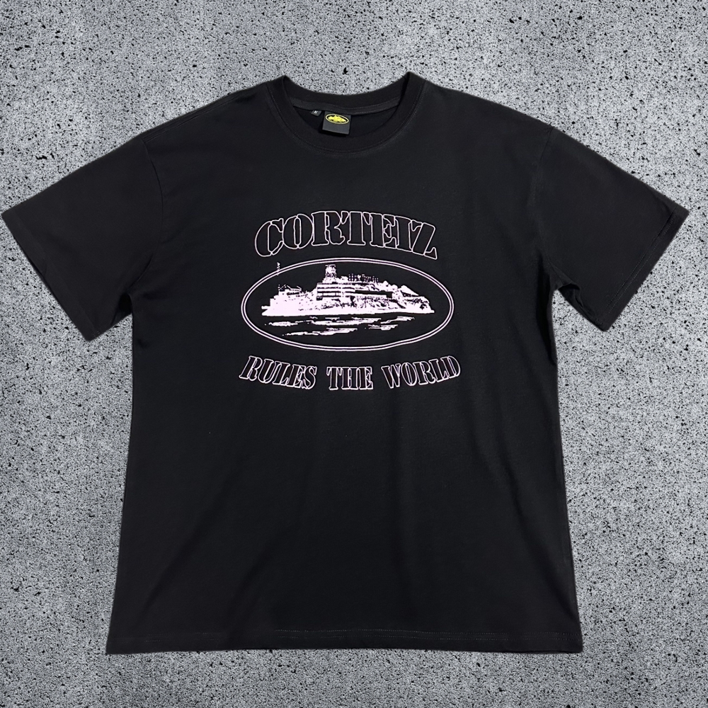 CORTEIZ Devil's Island Short sleeved Cotton Round Neck Printed American Street Loose T-shirt 2024 Spring New INS Trendy Brand (12)