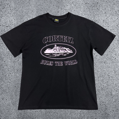 CORTEIZ Devil's Island Short sleeved Cotton Round Neck Printed American Street Loose T-shirt 2024 Spring New INS Trendy Brand (12)