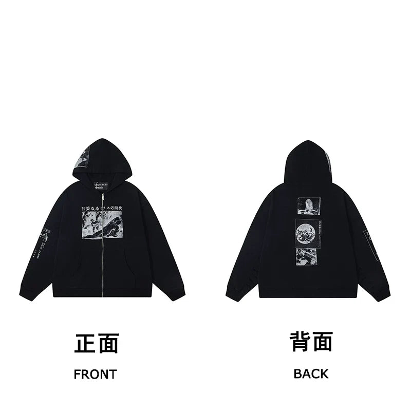 Erd hooded sweatshirt melancholic rich second-generation versatile loose hoodie trendy ins autumn/winter 2025 new European and American fashion brand (41)