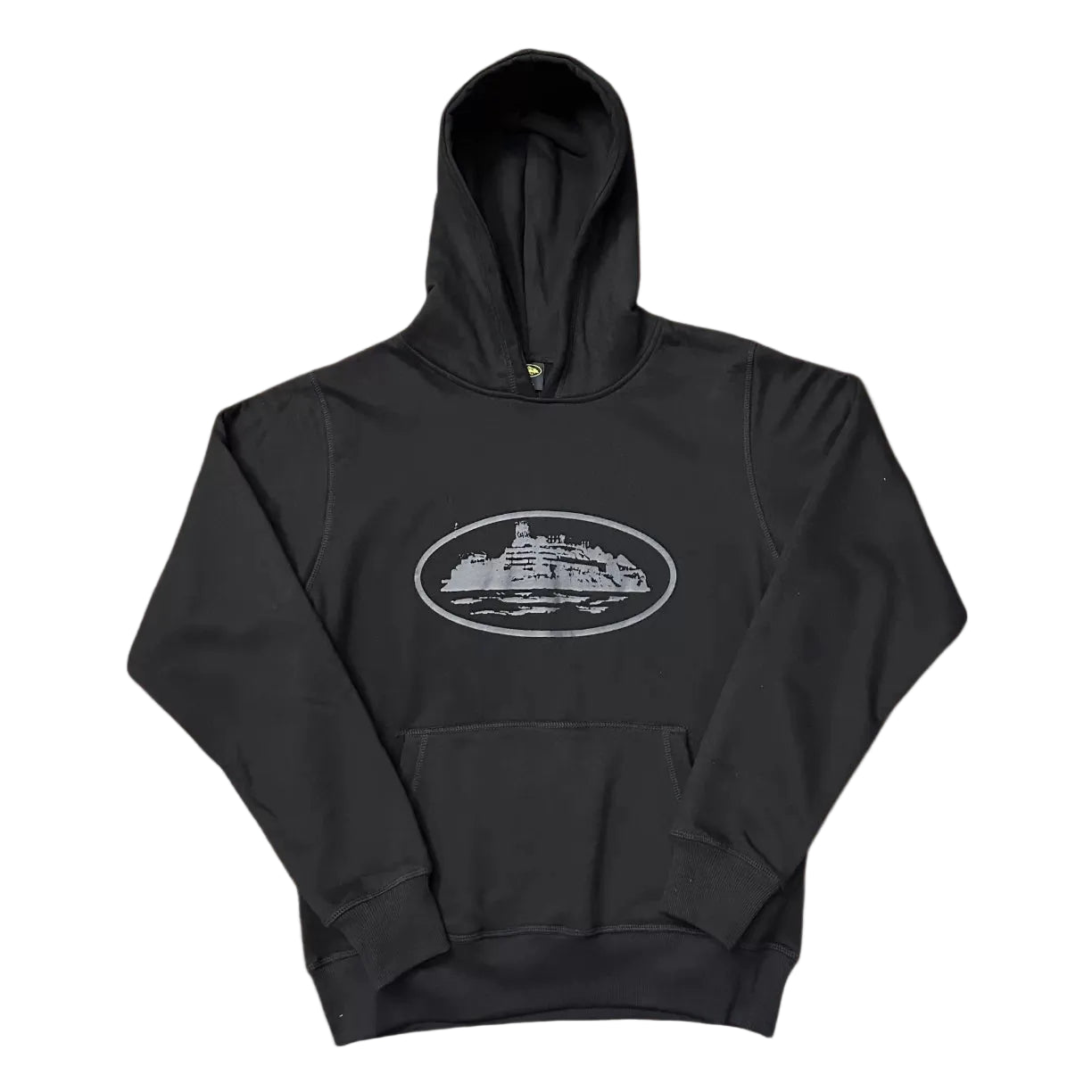 Corteiz Alcatraz Island Heavyweight Hoodie black/grey