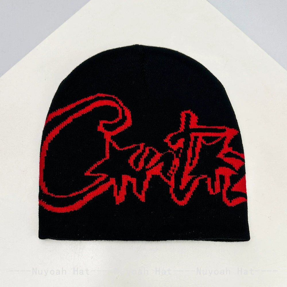 American Hip Hop Street Corteiz Cruise Knitted Hat for Men and Women Warm Rap Personalized Street Dance Ins Hoodie (7)