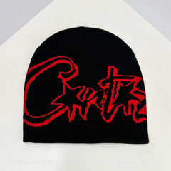 American Hip Hop Street Corteiz Cruise Knitted Hat for Men and Women Warm Rap Personalized Street Dance Ins Hoodie (7)
