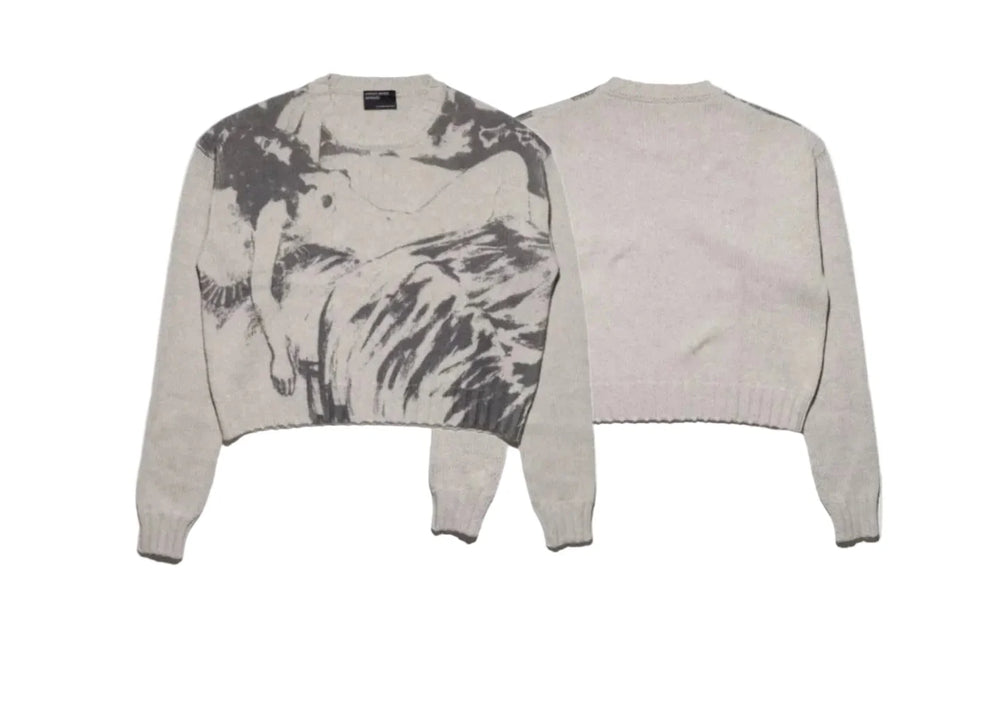 ERD's melancholic second-generation American niche cashmere blend jacket, knitted sweater, round neck men's and women's fashion (9)