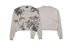 ERD's melancholic second-generation American niche cashmere blend jacket, knitted sweater, round neck men's and women's fashion (9)