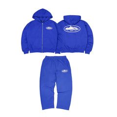 CORTEIZ Devil's Island Coat BOXY Short Wide Hoodie BAGGY Pants Hoodie Set American Hip Hop (16)