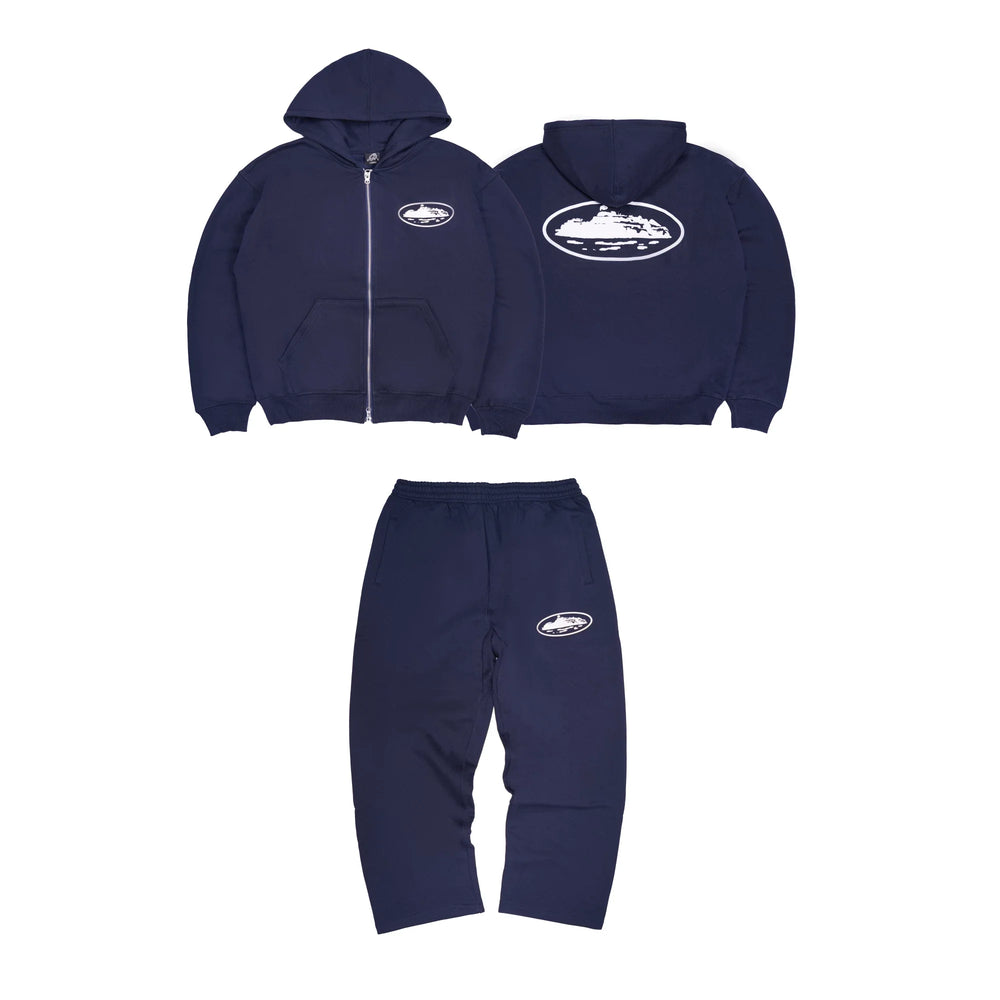 CORTEIZ Devil's Island Coat BOXY Short Wide Hoodie BAGGY Pants Hoodie Set American Hip Hop (15)
