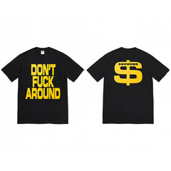 Heavy Cross border Trendy Supreme Letter Printed T-shirt BOX Round Neck Short Sleeve Men's and Women's Loose Casual T-shirt Men's and Women's (21)