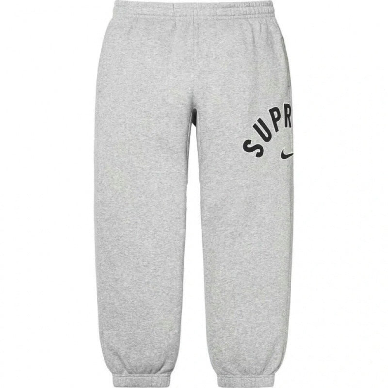 SUPREME Trendy SWEATPANTS Street Street Trendy Men's Loose Velvet Waist Pants Leg Tight Sports Pants Casual (17)