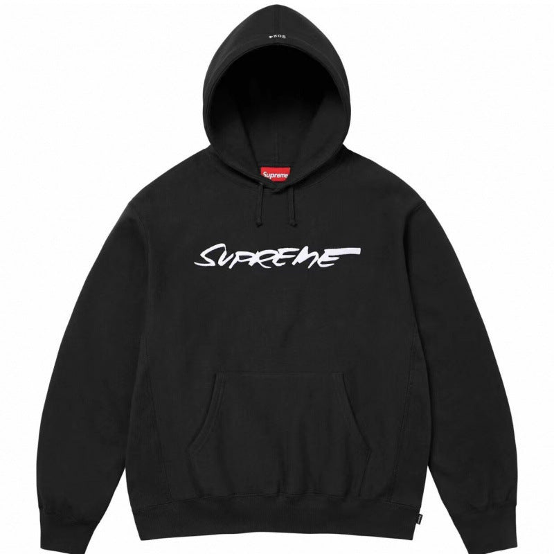 Supreme潮牌连帽卫衣男秋冬加绒宽松街头嘻哈外套纯色长袖套头衫 (17)