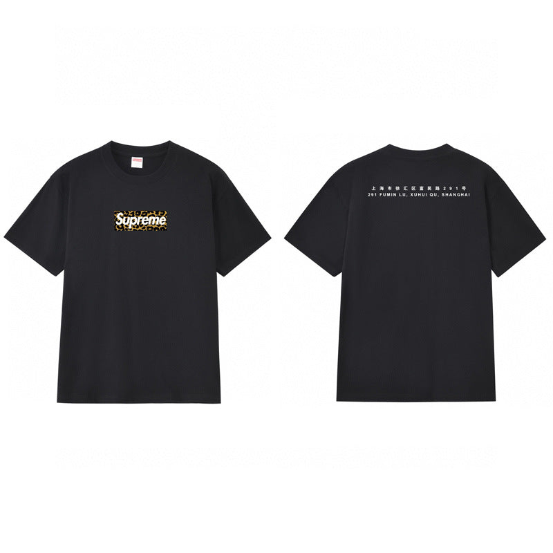 Cross border supply, foreign trade wholesale, trendy brand Supreme, short sleeved American BOX, classic 240g top, T-shirt with half sleeves, 10 (36)