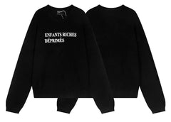 ERD's melancholic second-generation American niche cashmere blend jacket, knitted sweater, round neck men's and women's fashion (13)