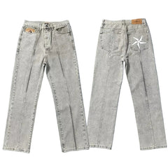 Corteiz Heavyweight Denim Pants Grey