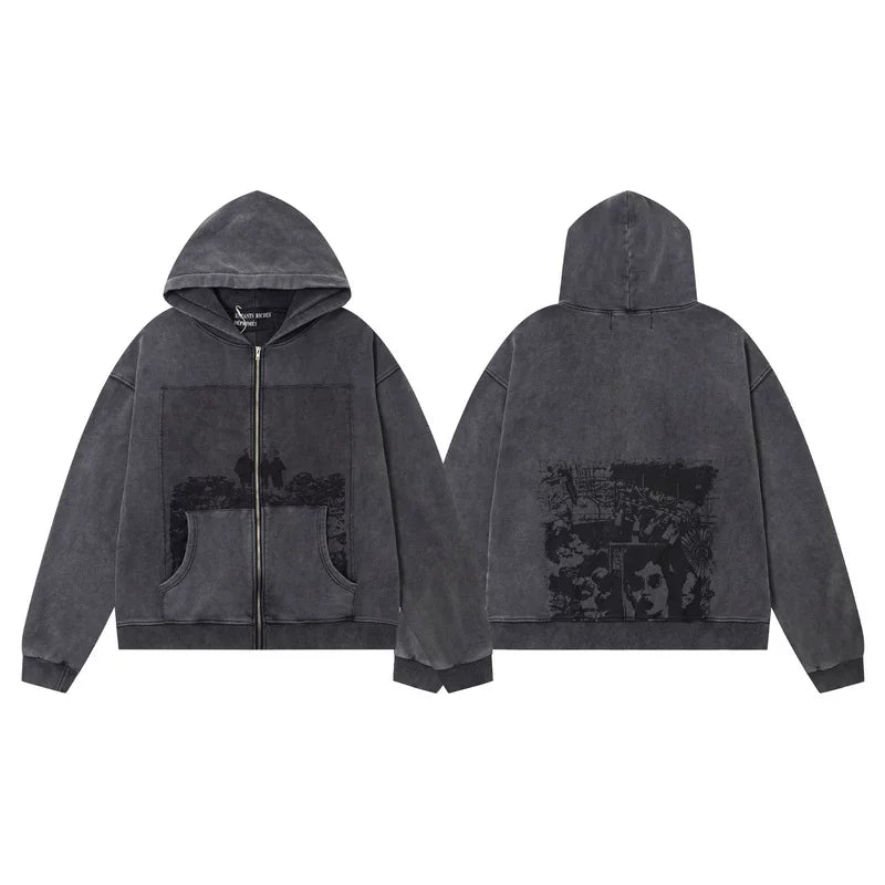 Erd hooded sweatshirt melancholic rich second-generation versatile loose hoodie trendy ins autumn/winter 2025 new European and American fashion brand (31)