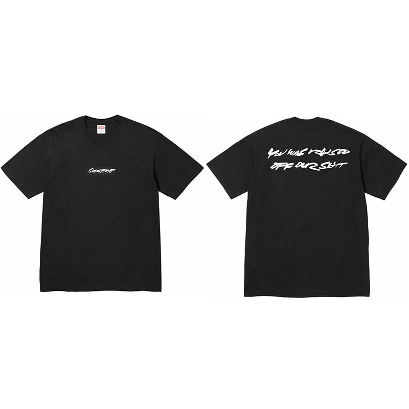 Heavy Cross border Trendy Supreme Letter Printed T-shirt BOX Round Neck Short Sleeve Men's and Women's Loose Casual T-shirt Men's and Women's (27)