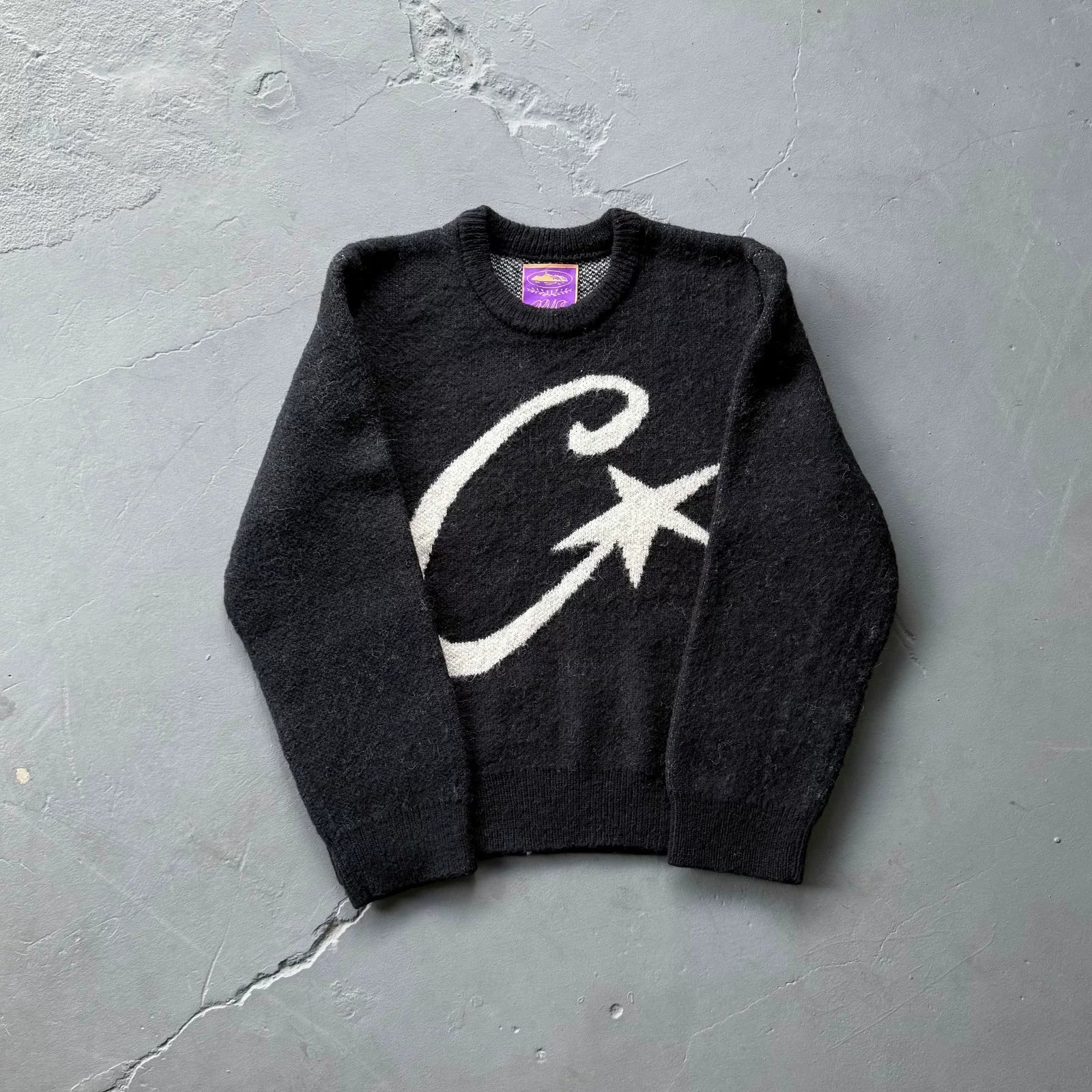 Corteiz Vibe European American cross-border personalized street Y2K loose pullover sweater round neck knit sweater ins (1)