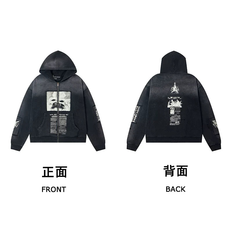 Erd hooded sweatshirt melancholic rich second-generation versatile loose hoodie trendy ins autumn/winter 2025 new European and American fashion brand (52)