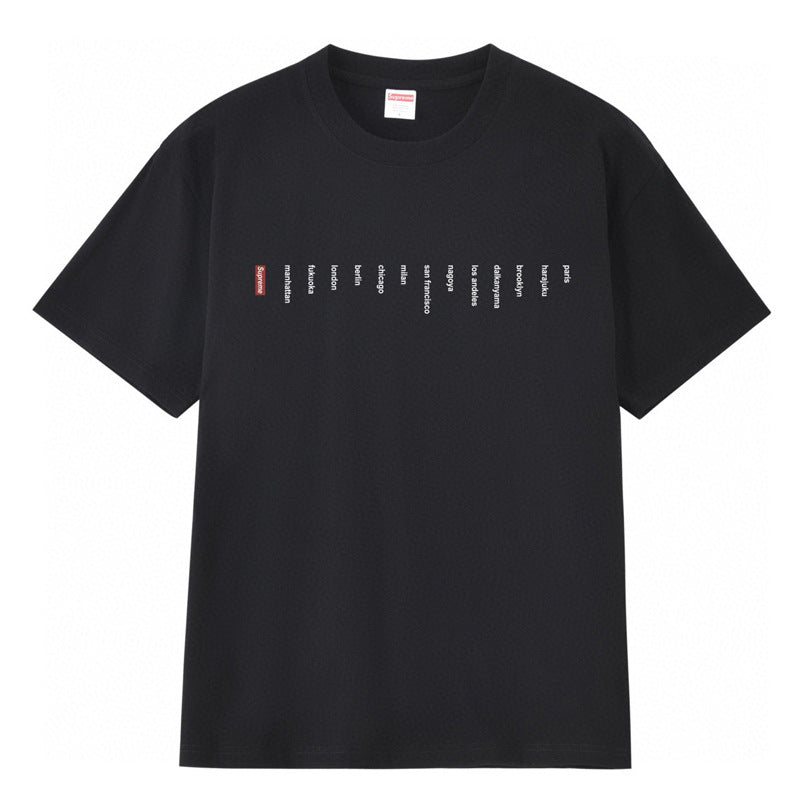 Cross border supply, foreign trade wholesale, trendy brand Supreme, short sleeved American BOX, classic 240g top, T-shirt with half sleeves, 10 (38)