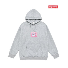 Cross border high version trendy brand Supreme letter printed hooded sweatshirt jacket, classic BOX looped hoodie for men and women (54)