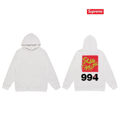 Cross border high version trendy brand Supreme letter printed hooded sweatshirt jacket, classic BOX looped hoodie for men and women (8)