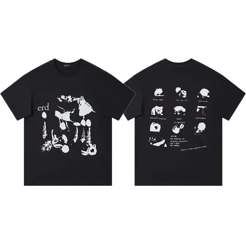ERD melancholic rich second-generation washed old vtg short sleeved American trendy brand cleanfit heavyweight high street T-shirt for men (52)