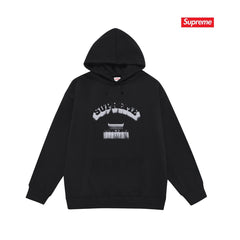Cross border high version trendy brand Supreme letter printed hooded sweatshirt jacket, classic BOX looped hoodie for men and women (43)