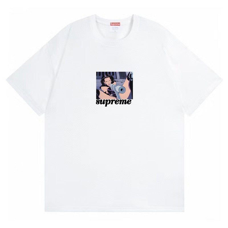 跨境供货外贸批发潮牌supreme短袖美式BOX经典240克上衣T恤半袖7 (19)