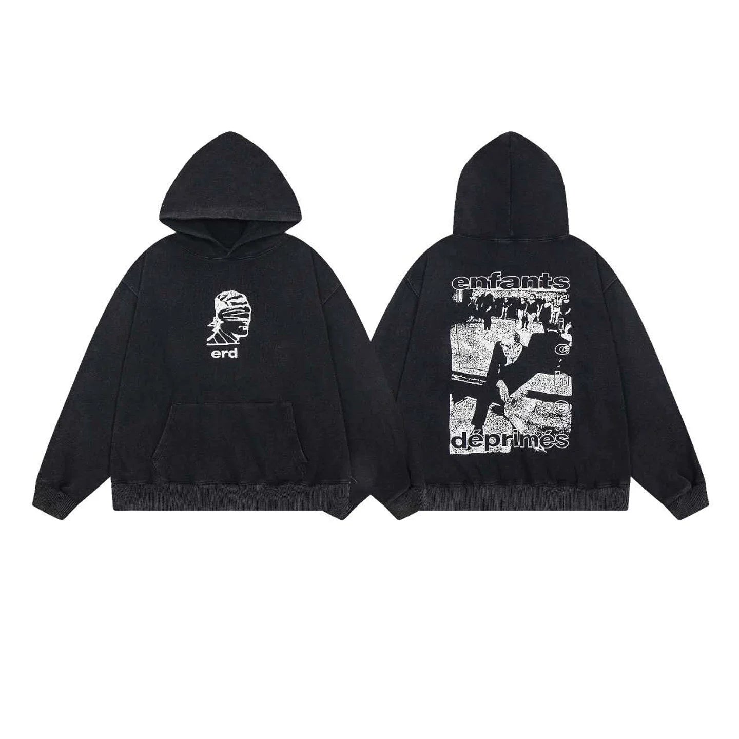 Erd hooded sweatshirt melancholic rich second-generation versatile loose hoodie trendy ins autumn/winter 2025 new European and American fashion brand (13)
