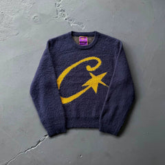 Corteiz Vibe European American cross-border personalized street Y2K loose pullover sweater round neck knit sweater ins (2)