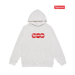 Cross border high version trendy brand Supreme letter printed hooded sweatshirt jacket, classic BOX looped hoodie for men and women (20)