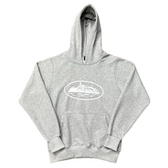 Corteiz Alcatraz Island Heavyweight Hoodie grey